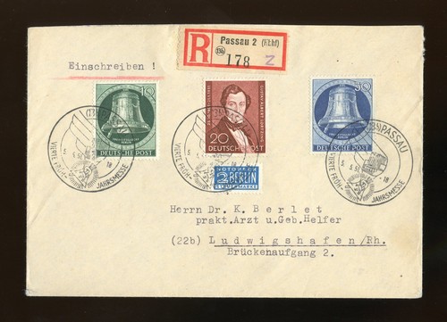 Berlin r brief sst - nr.74+75+78, r-brief